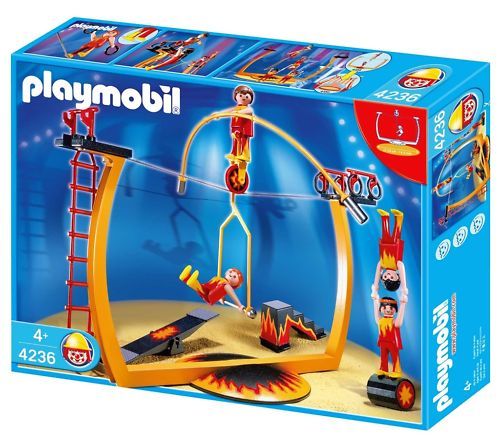 PLAYMOBIL 4236 Circus Tightrope Artists New NIB Trapeze Gymnastics 