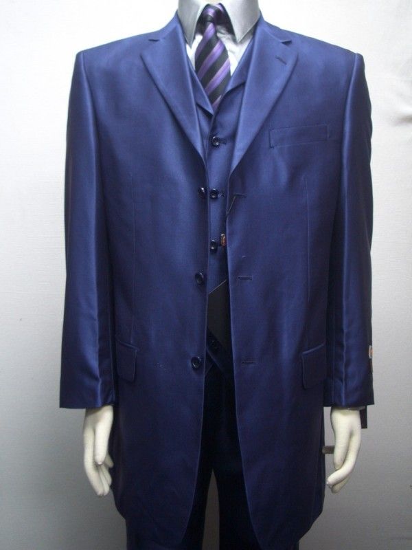 MENS METALLIC PURPLE DRESS ZOOT SUIT SIZE 42R NEW  