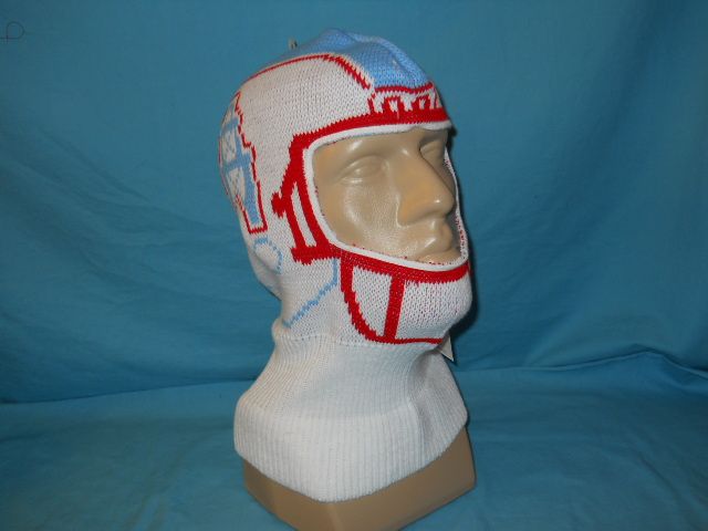 vtg HOUSTON OILERS WINTER FACE MASK HELMET SKI HAT  