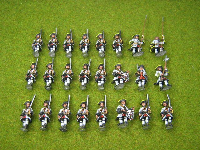 24 x 28mm WSS French Infantry marching