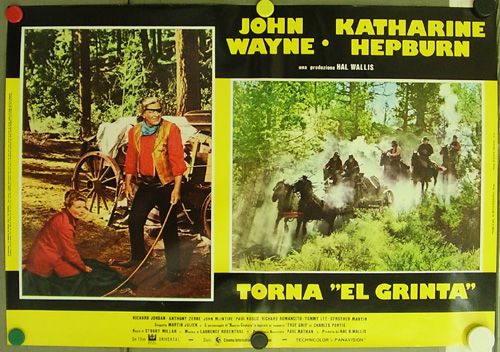 dk82 ROOSTER COOGBURN JOHN WAYNE 8 orig POSTER ITALY  