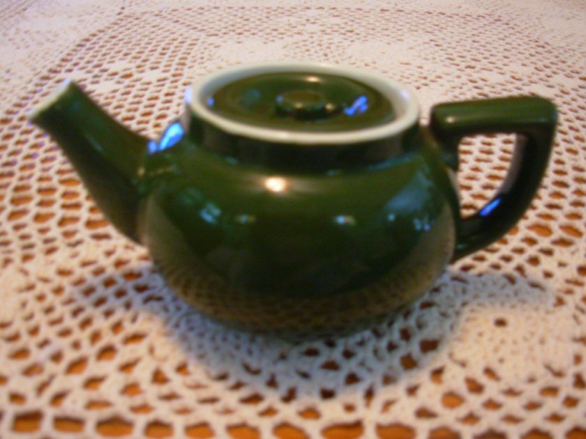 Fraunfelter Zanesville Ohio Stoneware Individual Teapot ~ c 1920s 