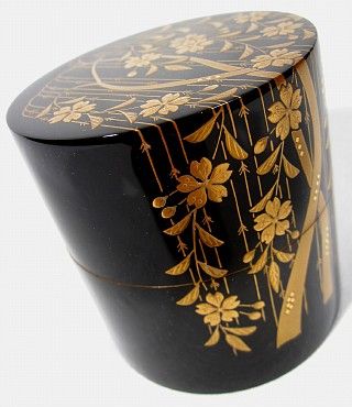 Wajima nuri Tea Caddy In Nakatsugi Style With  