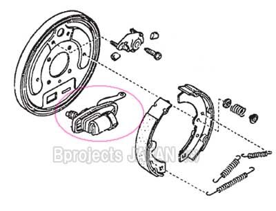 REAR Wheel CYLINDER Assy, Datsun 1200 120Y