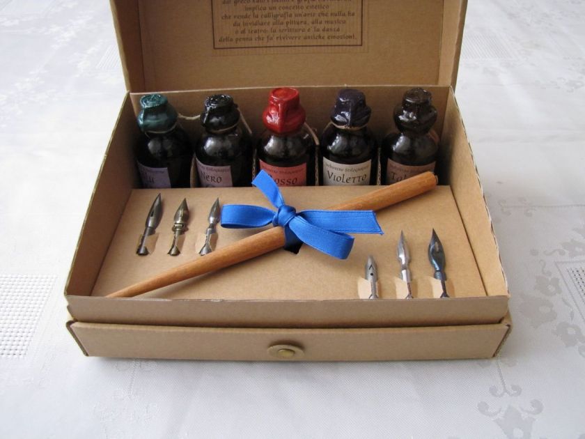 Calligraphy Writing Set New Gift 5 Ink 6 CALIGRAPHY Nib  