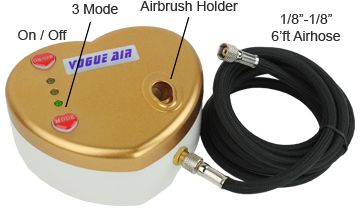   Airbrush Kit Air Compressor Dual Action Nail Art Stencil Sheet Design