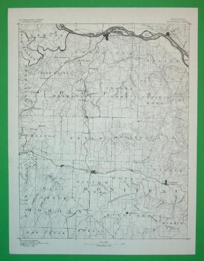 BOONVILLE, MISSOURI, 1886 TOPO MAP  