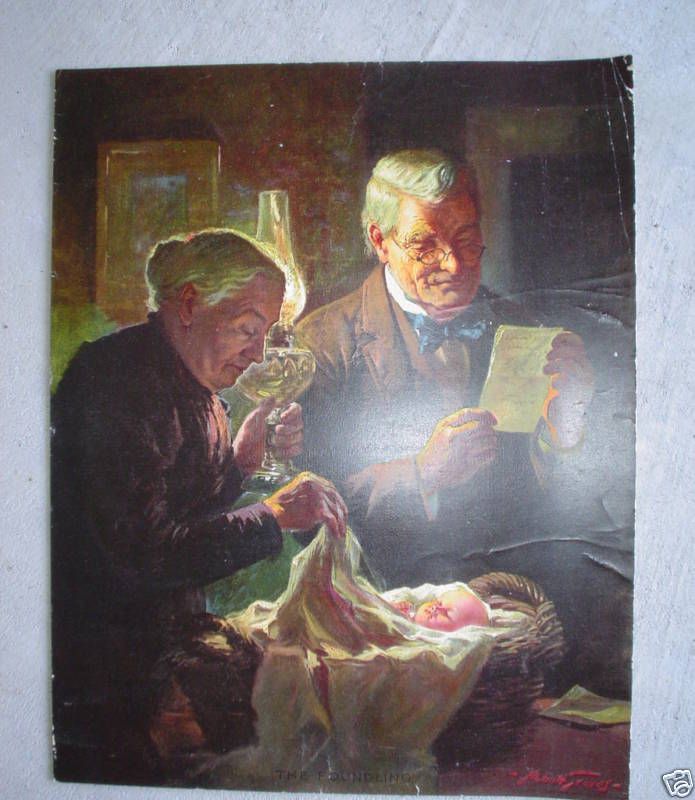 1908 Print The Foundling by Abbott Graves LOOK  