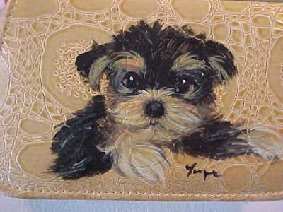 ADORABLE YORKIE PUPPY COIN PURSE  