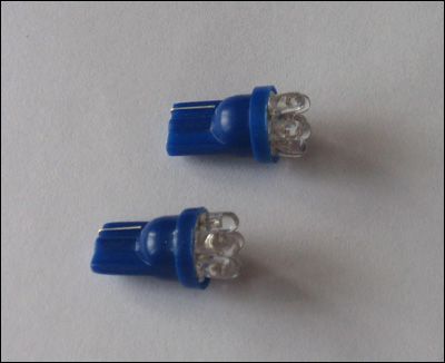 one pair ultra blue 168 194 2825 w5w led bulbs for parking light 