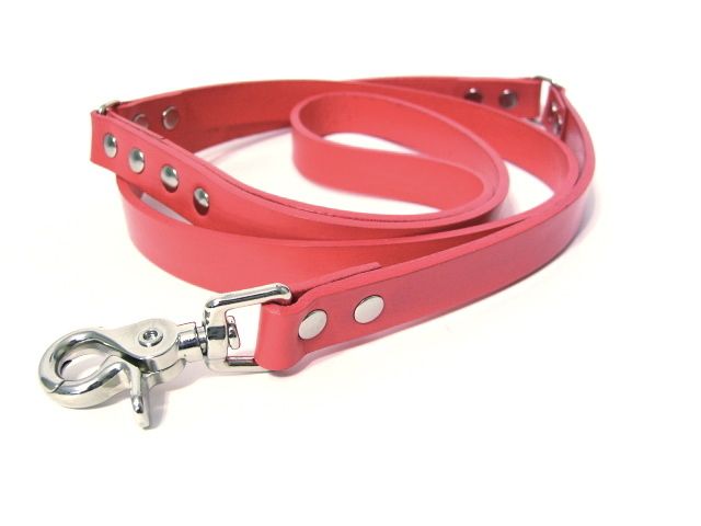 PINK DESIGNER LEATHER GRUMMET DOG COLLAR LEASH LEAD SET  