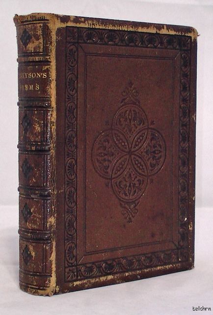 The Poetical Works of Alfred Tennyson ~ Leather ~ 1869 ~ Illustrated 