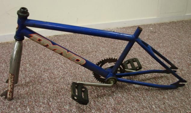 DYNO Blue BMX Frame+Fork Set GT Bicycle Parts Build Yourself Project 
