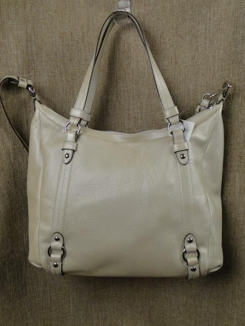 Coach Pebbled Pearl Leather Alexandra Tote 17566 NWT  