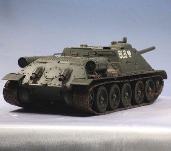 Built 1/35 WWII Russian SU 85 Tank Destroyer Soviet  