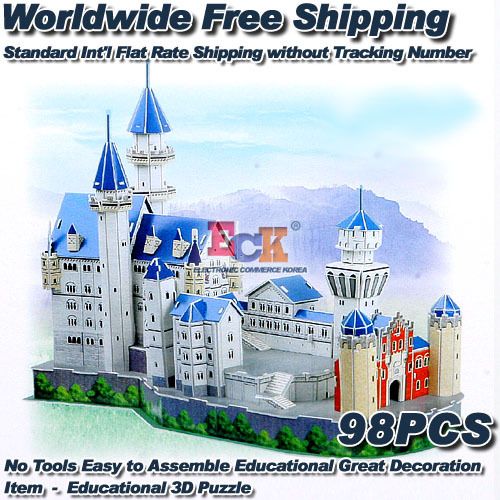 3D PUZZLE GERMAN NEUSCHWANSTEIN CASTLE EDU2804 NIB /  