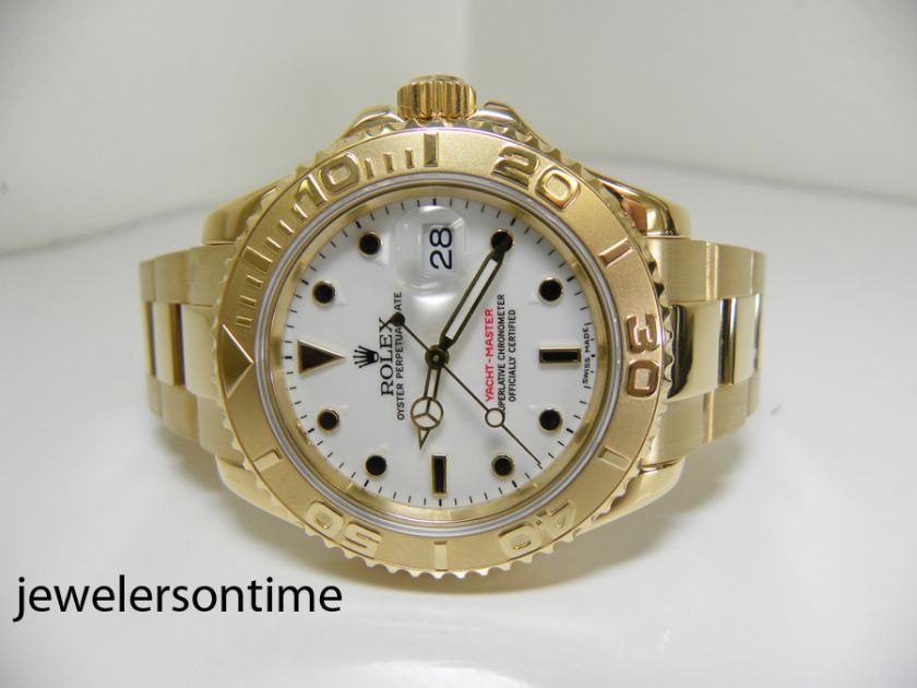   mens 18K YG Yachtmaster Yacht Master 40mm 16628 $29K MSRP  