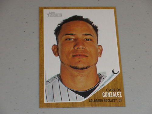 2011 Topps Heritage 373 Carlos Gonzalez  