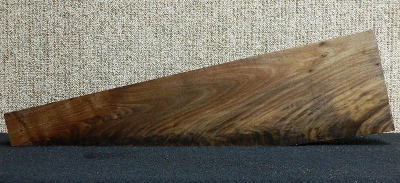 Awesome Chocolate Color Black Walnut Curl Figure Gunstock Blank 7018G 