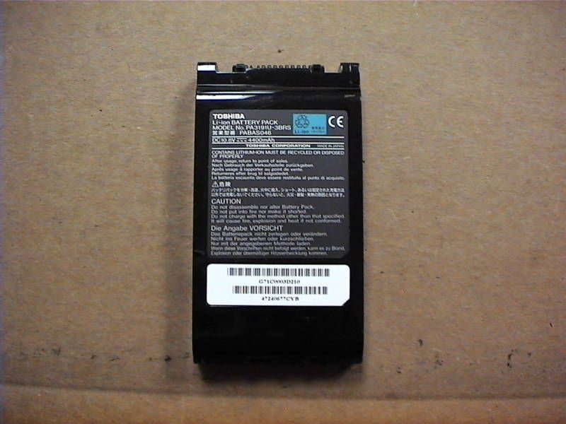 GENUINE TOSHIBA PORTEGE M205  S810 BATTERY PA3191U 3BRS  