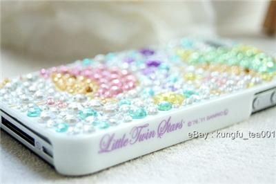   Stars 3D Bling Rhinestone iPhone 4 4S Case + Free Wallpaper  