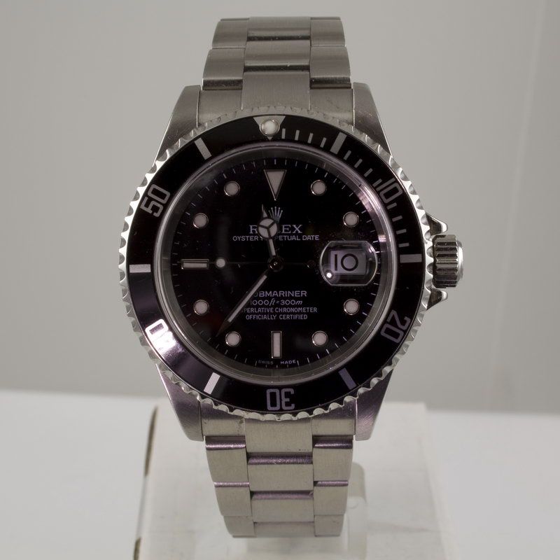 Rolex Oyster Perpetual Date Submariner  Stainless Steel  Black Dial 