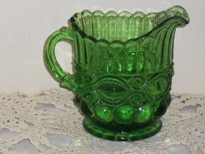 Mosser Green Eyewinker Eye Winker Milk Pitcher Creamer Low Shipping 