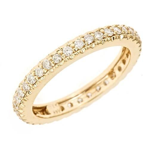 60ct Womens Diamond Eternity Wedding Anniversary Band Ring 14k 