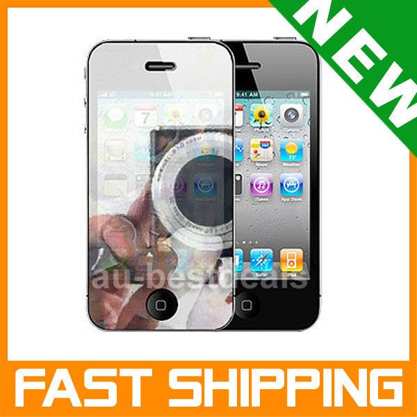 APPLE IPHONE 4 4S MIRROR LCD SCREEN GUARD PROTECTOR  