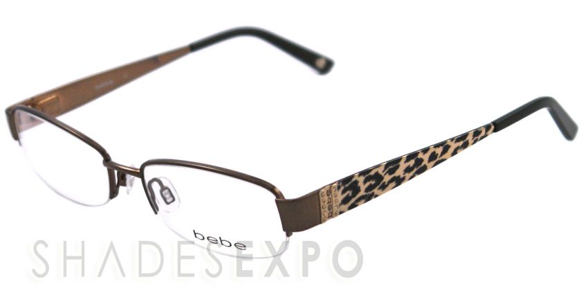 NEW Bebe Eyeglasses BB 5028 PANTHER 001/BROWN COURTEOUS AUTH  