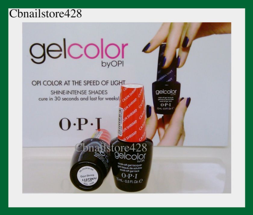 OPI   Gelcolor   CAJUN SHRIMP ** GC L64 .5oz **  