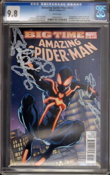 AMAZING SPIDER MAN 650 1ST STEALTH SUIT VARIANT CGC 9.8  