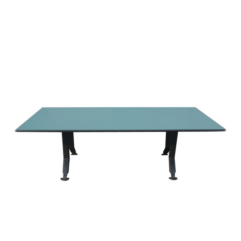 8ft Vintage Green Laminate Table  