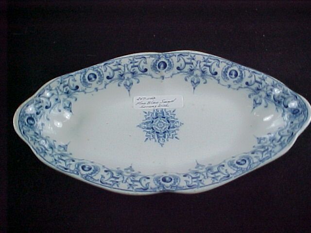 Brown Westhead Moore BWM Flow Blue Relish Serving Dish  