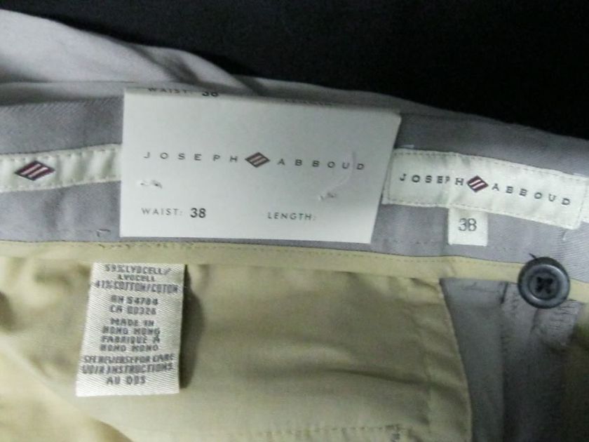 NWT Joseph Abboud Golf Gray Pants Mens 38 $135  