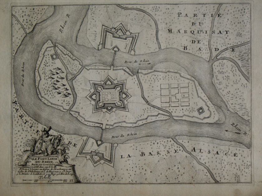 Fort Louis Alsace Elsass France DE FER ca 1700 2  