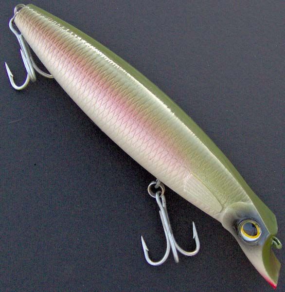 Northbar Plastic Bottledarter ~ 2.5 oz ~ Sand Eel (Olive/Pink/Silver 