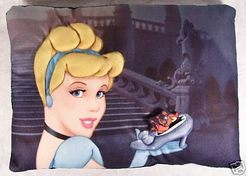  CINDERELLA Pillow & Jaq Mouse Plush NEW  