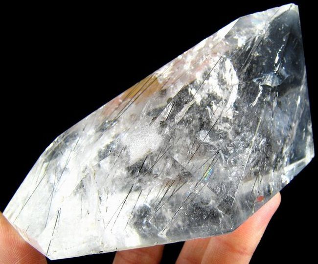 Black Hair Quartz Crystal Freeform qzr11idz182  