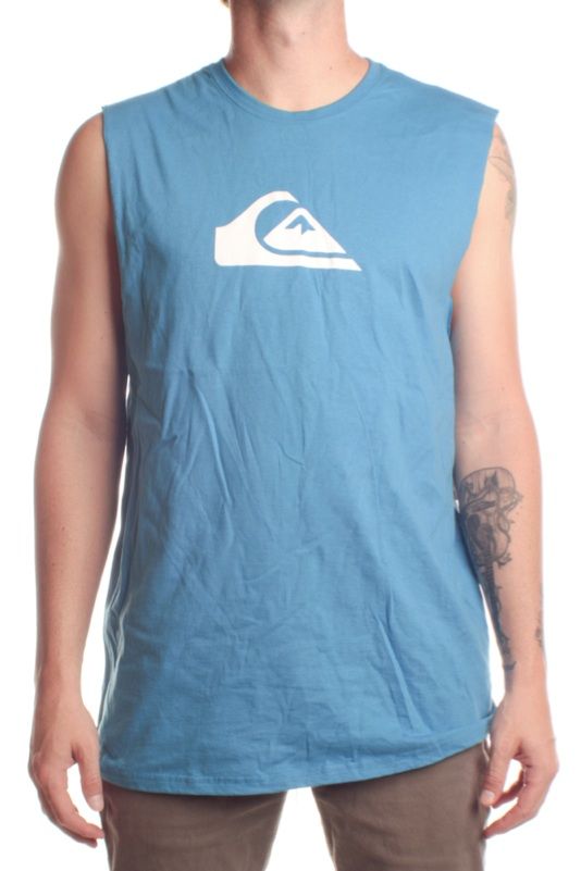 Quiksilver Mens Mountain Wave Tank Size L Blue  