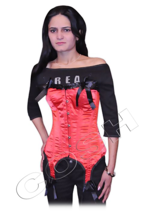 Fullbust Steel Bone Satin Corset Bustier Ci 8004 34~56  