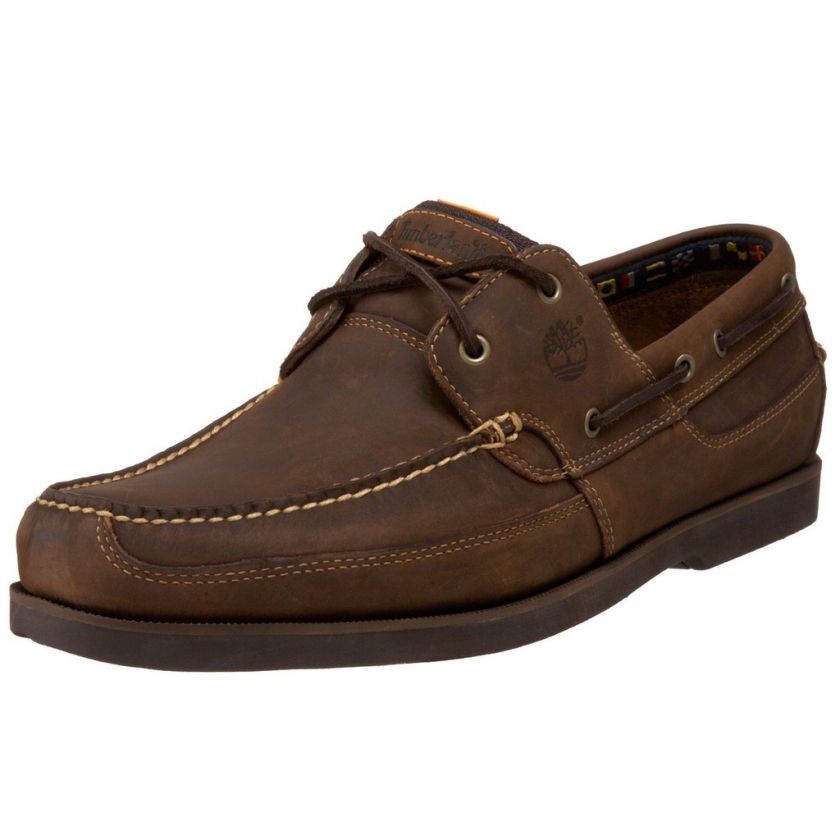 Timberland Kia Wah Bay TAN OILED 2 Eye Boat Shoe Mens  