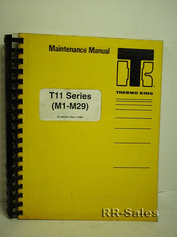 Diagramas termos de alambre de rey T11 Series Maintenance Manual