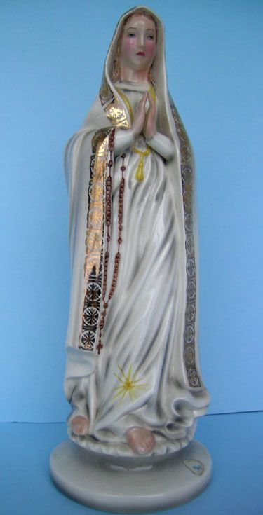 GOLDSCHEIDER AUSTRIA STATUE VIRGIN MARY  