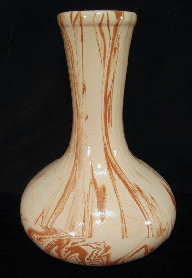 VINTAGE MISSION SWIRL ALASKA POTTERY VASE~ARTS CRAFTS  