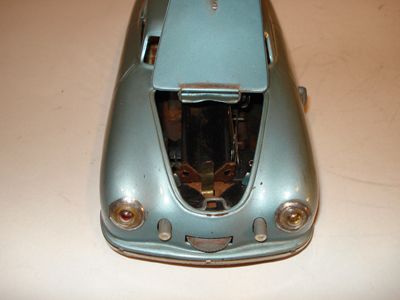 JNF (Germany) Porsche 356 Cp 119 Metallic Silver Blue Tinplate/Wind 