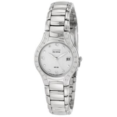 Citizen EW0970 51B Womens Silhouette Diamond Eco Drive Watch (New 