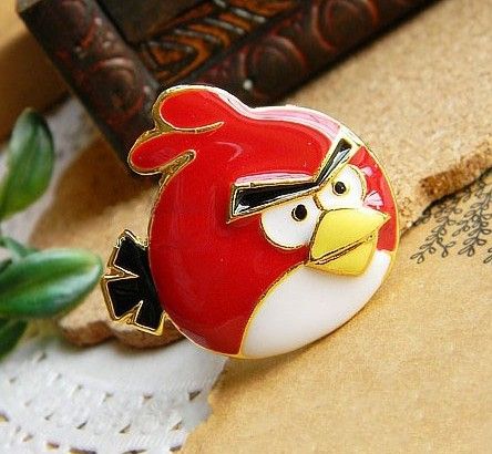   Cocktail Cute Red Angry Bird Ring Size #6.75   