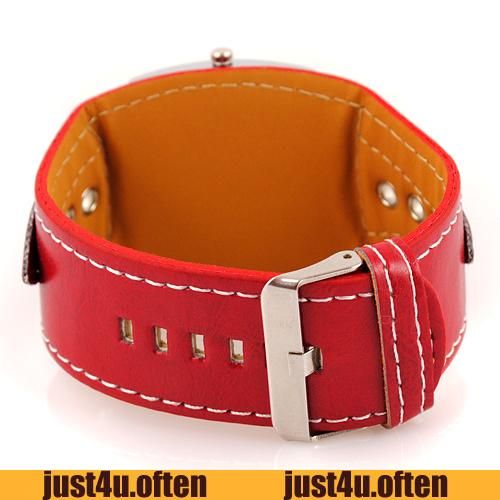 Newest New Year Gift Lady Womens Quartz Wrist Watch Fashion Red 