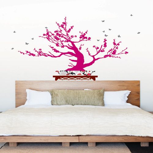 BONSAI TREE VINYL ART MURAL STICKERS DECALS PAPER DECOR  